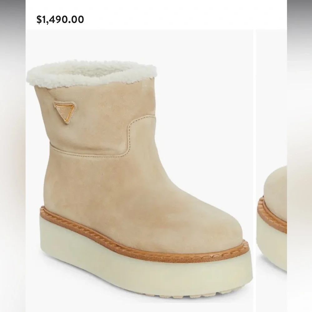 Prada Shearling Boot 40 - Picture 7 of 14